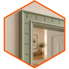 Decorative MDF architrave profiles made to order in the UK by The Quirky Workshop