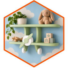 Kids decor UK collection with playful children's room accessories